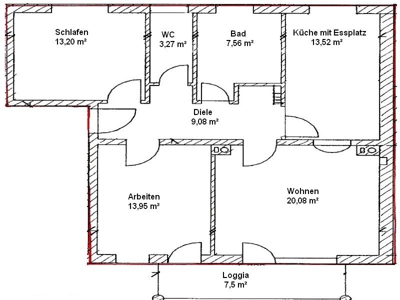 **VERMITTELT **  Helle u. sonnige Wohnung  in zentraler Lage