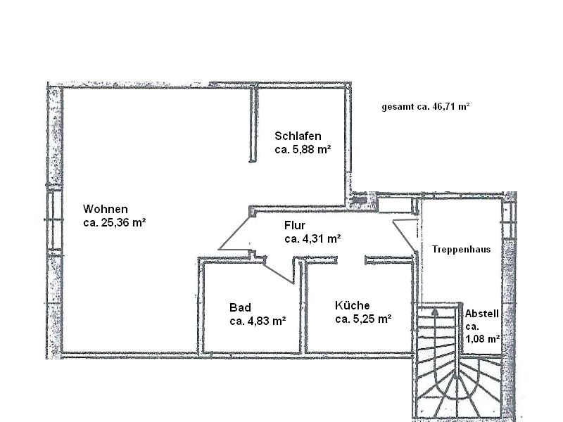 **VERMITTELT ** Kuscheliges Single zu Hause unterm Dach