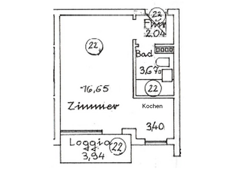 VERMITTELT - 1-Zi-Whg + Einzelgarage in zentraler Lage