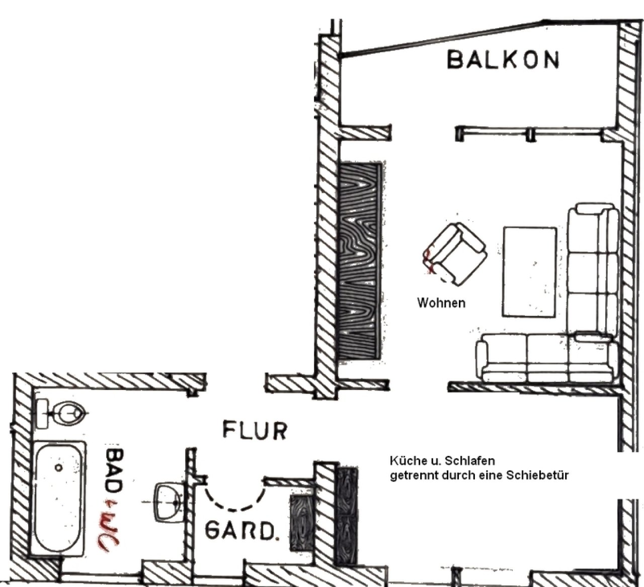 Grundriss ELW 1. OG Grundriss ELW 1. OG