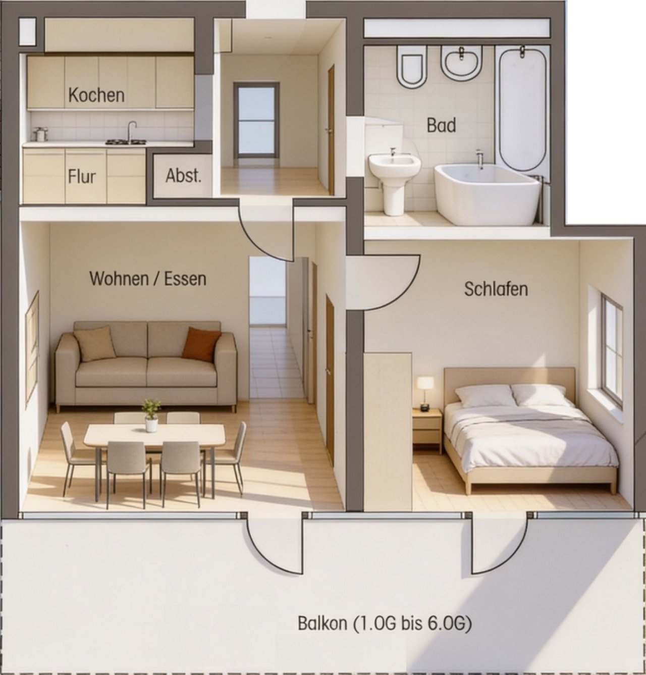 3 D Grundriss 3 D Grundriss